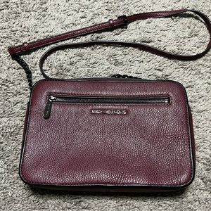 Michael Kors Pebble Leather Burgundy Crossbody